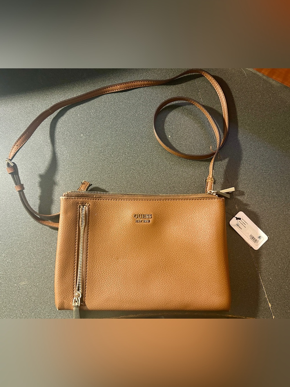 GUESS Cognac Crossbody Bag, NWT